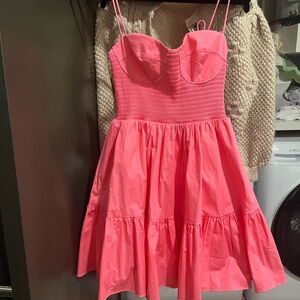 Staud Pink mini dress